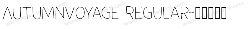AutumnVoyage Regular字体转换